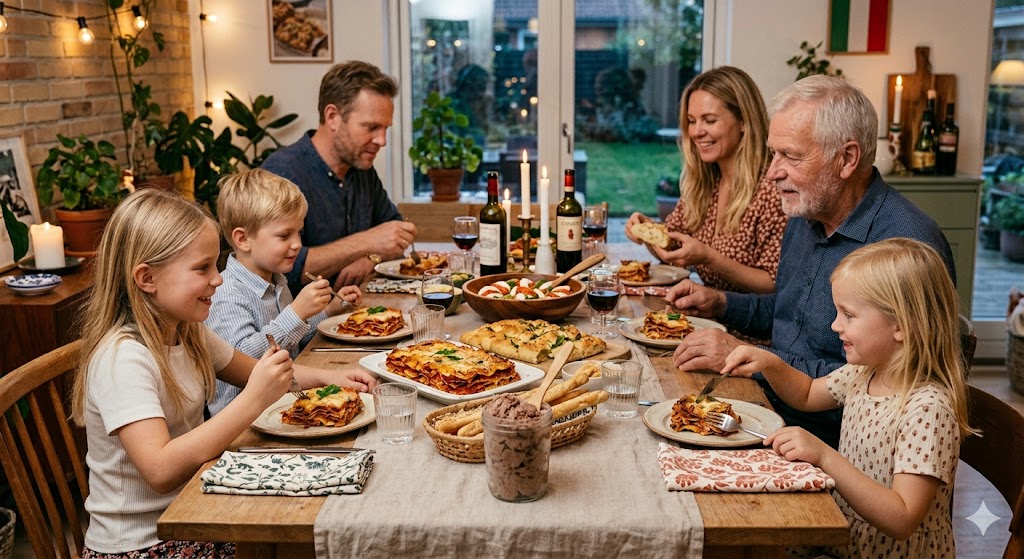 Inviter til italiensk hyggeaften: Sådan gør du familiemiddagen nem og uforglemmelig